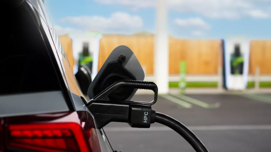 High Power charger plugged in